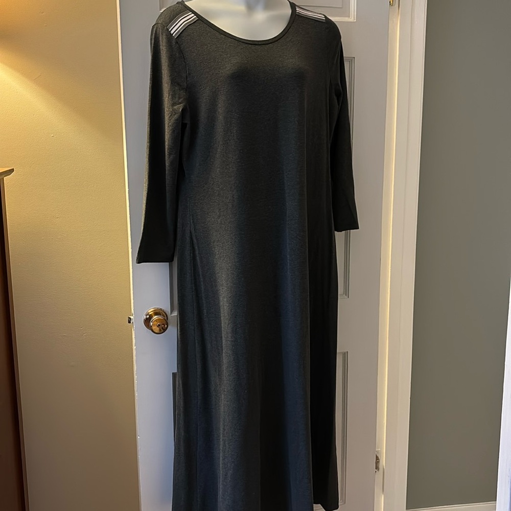Grey Maxi Zaccora Pullover Dress, XL, see measurements!